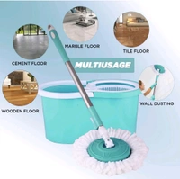 SHADOMAX Floor Cleaner with Spin Bucket Mop Set Offer for Best 360 Degree Easy Magic Cleaning ( 1 Extra Refill ) Pocha Maarne Waala - Scooter, FREE SIZE, 0.2kg