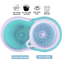 SHADOMAX Floor Cleaner with Spin Bucket Mop Set Offer for Best 360 Degree Easy Magic Cleaning ( 1 Extra Refill ) Pocha Maarne Waala - Scooter, FREE SIZE, 0.2kg