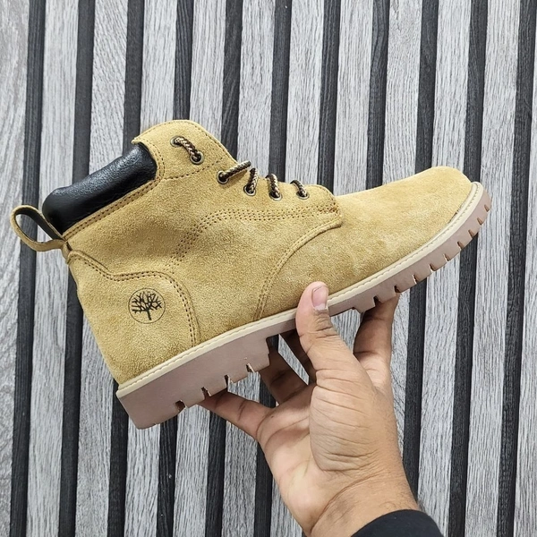Genuine Leather Boots Camel - UK 9