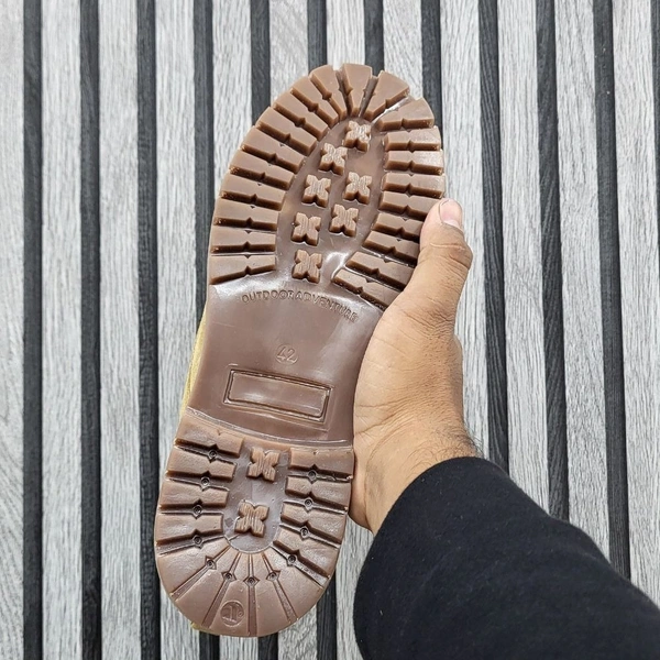 Genuine Leather Boots Camel - UK 9