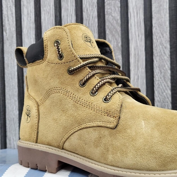 Genuine Leather Boots Camel - UK 9
