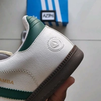 Samba white green - UK 8
