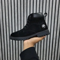 Genuine Leather Boots Black - UK 8