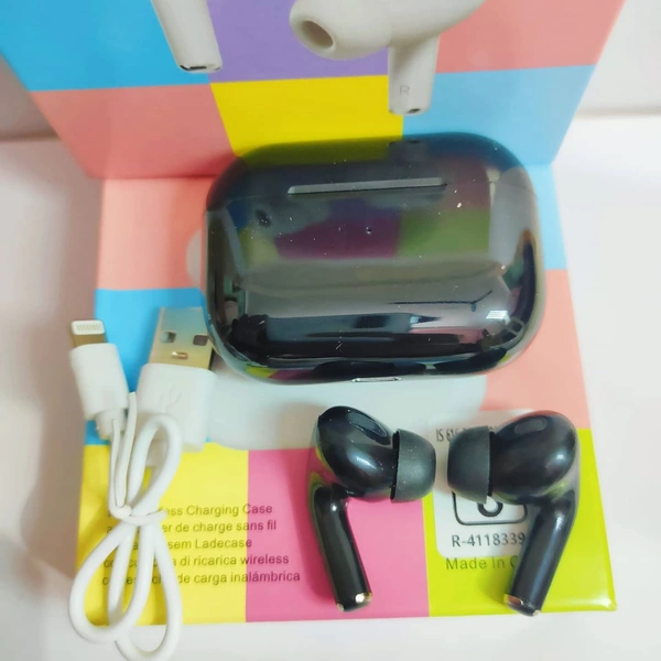 Airpods Pro Bluetooth Earphones  - Black, Free Size