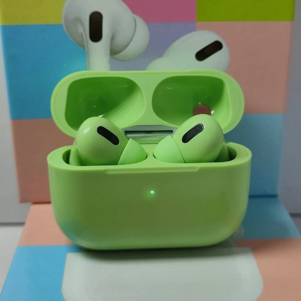 Airpods Pro Bluetooth Earphones - Green, Free Size
