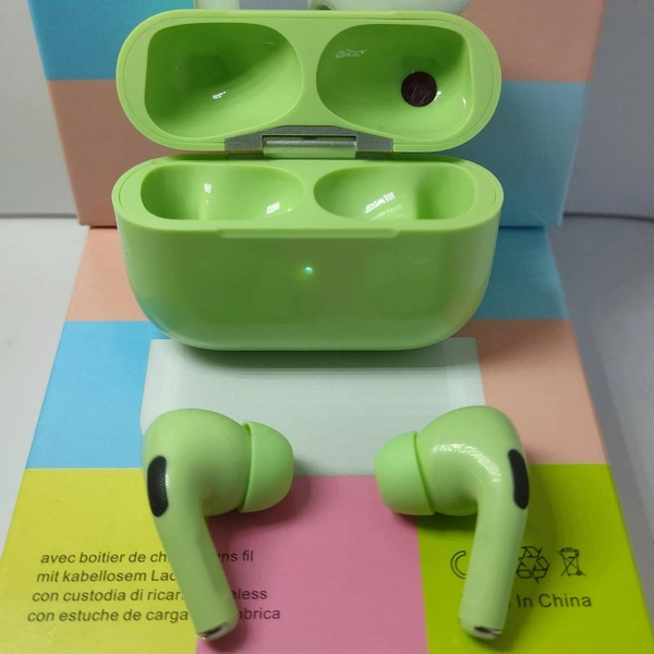 Airpods Pro Bluetooth Earphones - Green, Free Size