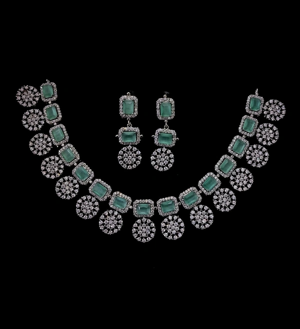 SIRINA Avira Diamond Necklace Sets  - Ruby, Rose Gold