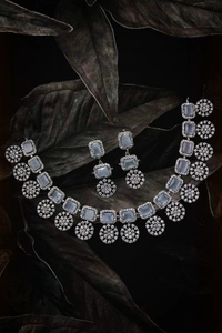 SIRINA Avira Diamond Necklace Sets  - Ruby, Rose Gold