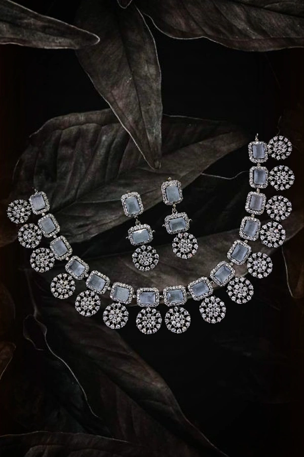 SIRINA Avira Diamond Necklace Sets  - Ruby, Rose Gold