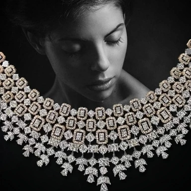 CZ Diamond Necklace Sets