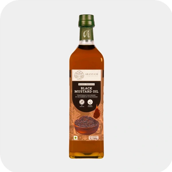 Wood-Pressed Black Mustard Oil - 1liter