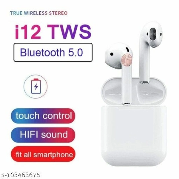  iPod TWS i12 Earpods Bluetooth Wireless 