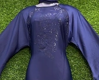 AM FASHION NIDA STONE WORK ABAYA - 54, BLUE
