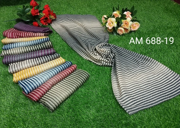 AM FASHION CRINKLE COTTON WITH GLITTER HIJAB AM-68819 - 70*180, 12
