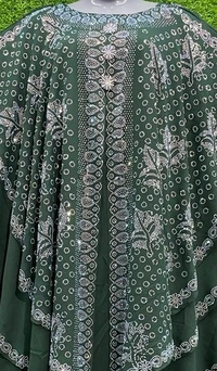AM FASHION NIDA BRIDAL STONE WORK FARASHA WITH 3 LAYER FABRIC - 54-56, MEHANDI