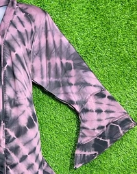 AM FASHION TIE DIE PINK COLOUR ABAYA FANCY PATTERN - 54-56, DUSTY PINK