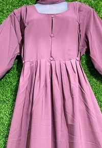 AM FASHION IMPORTED VIVA FABRIC PINK COLOUR PLATED ABAYA - FREE , PINK