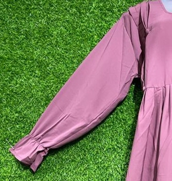 AM FASHION IMPORTED VIVA FABRIC PINK COLOUR PLATED ABAYA - FREE , PINK