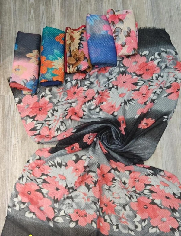 AM FASHION SIMMER PRINTED STALL CHINES FABRICS - 12, 70*180
