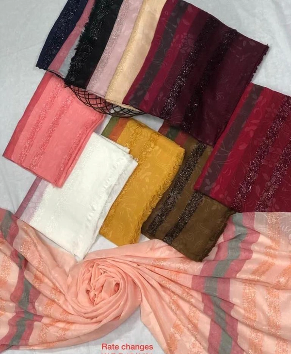 AM FASHION SELF PRINTED TURKISH FABRIC STALL  - 12, 70*180