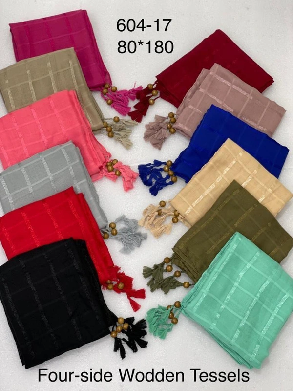 AM FASHION CHECQ CHINES FABRICS STALL - 12, 70*180