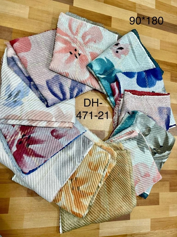 AM FASHION SIMMER PRINTED STALL CHINES FABRICS. - 6, 70*180