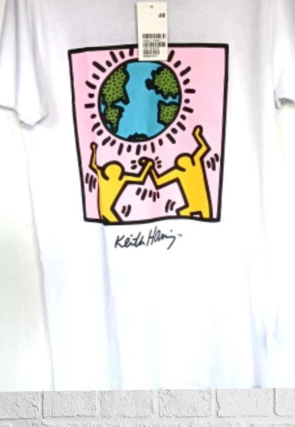 H&M  printed T-shirts⚾️ - white , M