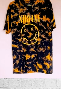 H&M Tai-Day(Nirvana Tee)🍍 - Black&Yellow , M