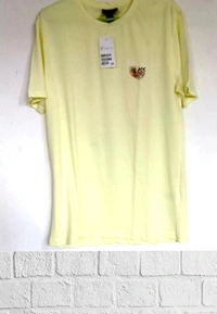 H&M Back printed Tee🧀 - Cream, M