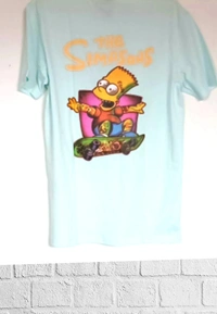 H&M Back printed T-shirts🍬 - M, sky Blue 