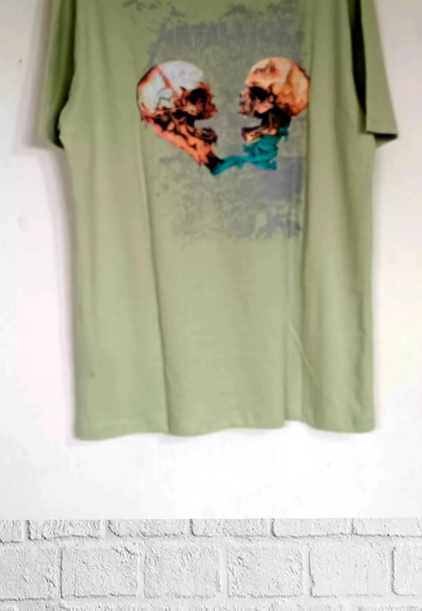 H&M Back Printed(Metallica)Tee🍈 - Green , XL