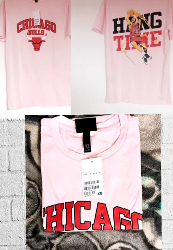 H&M(Chicago)Tee🍑 - Pink , M