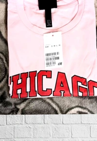 H&M(Chicago)Tee🍑 - Pink , M