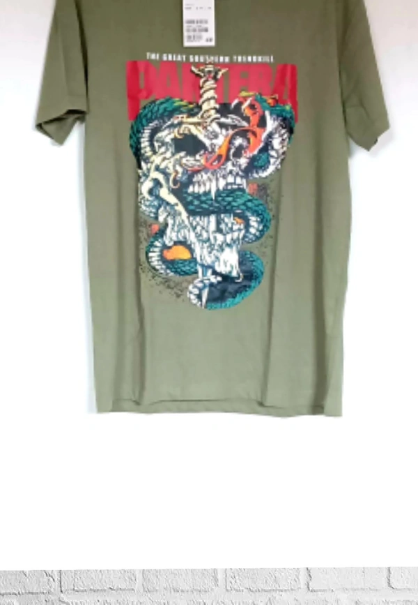 H&M Back printed(Panther)Tee - M, 🍈