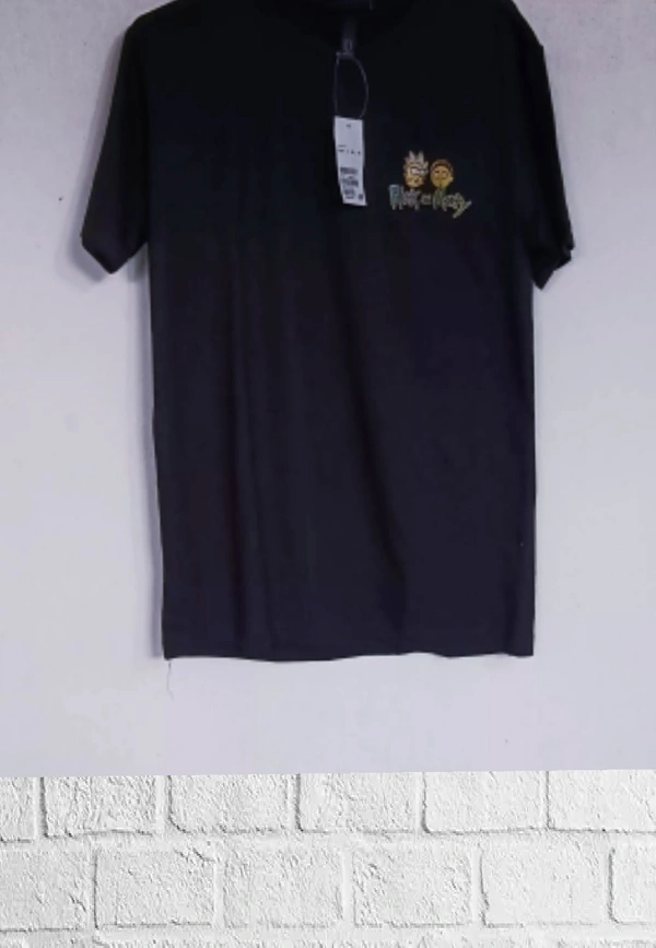 H&M Back printed T-shirts(Ricky And Morty)Tee♣️ - Black , M