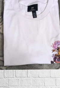 H&M Back printed T-shirts ⚾️ - white , M
