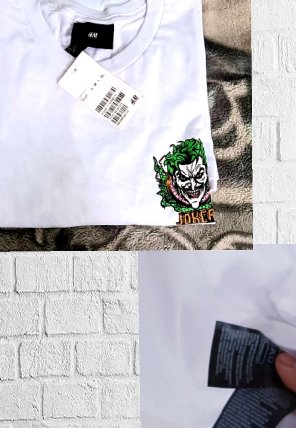 H&M Back printed Joker Tee⚾️ - White , L