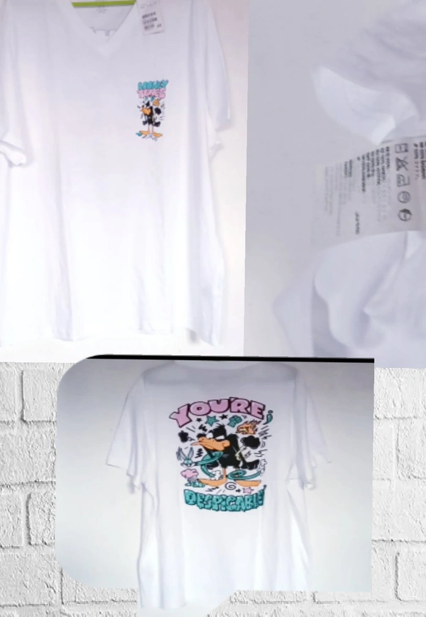 H&M Back printed(Looney Tunes Tee)⚾️ - white, XL