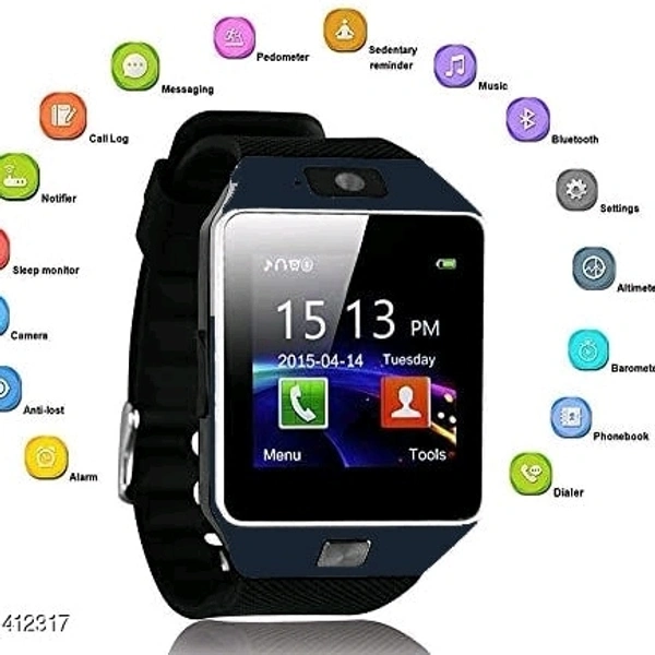 Dz09 DZ09 Black Android, 4G calling Smartwatch