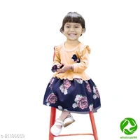 Agile Funky Girls Frocks & Dresses - creem