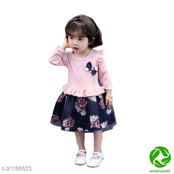 Agile Funky Girls Frocks & Dresses - pink, 1