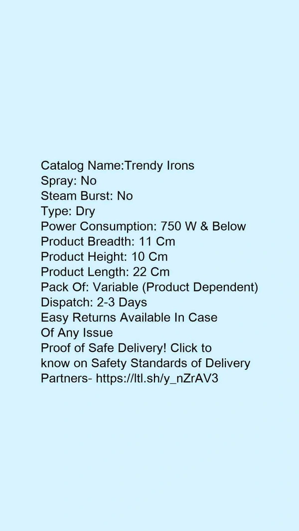 Trendy Irons - black