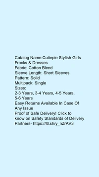 Cool Girls Frocks & Dresses - 5-6years