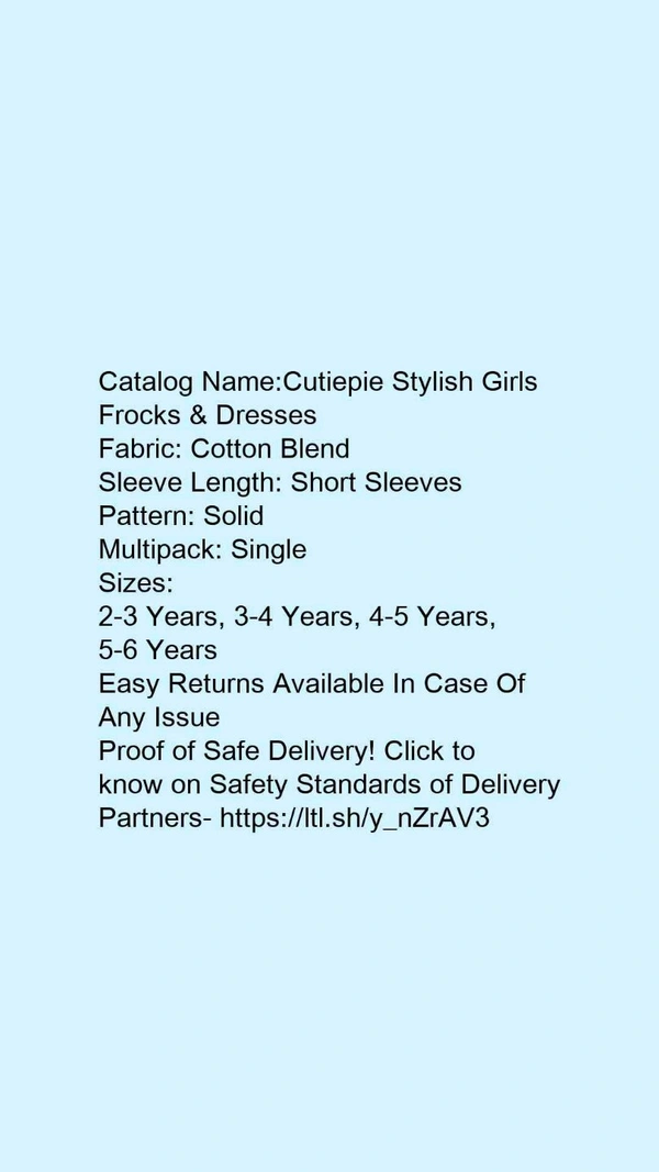 Cool Girls Frocks & Dresses - 5-6years