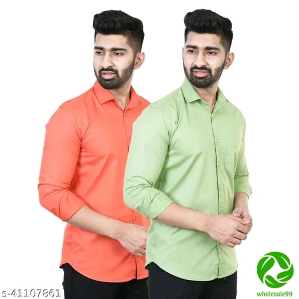 Trendy Ravishing Men ShirtsFabric: Cotton Blend - Red and green, M