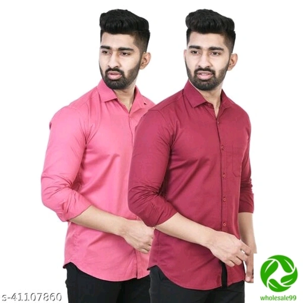 Trendy Ravishing Men ShirtsFabric: Cotton Blend - Red and green, M