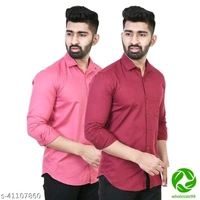 Trendy Ravishing Men ShirtsFabric: Cotton Blend - sky blue and white, low size