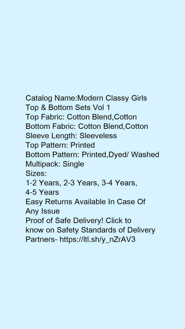 Modern Classy Girls Top & Bottom Set - yallow, 2-3years