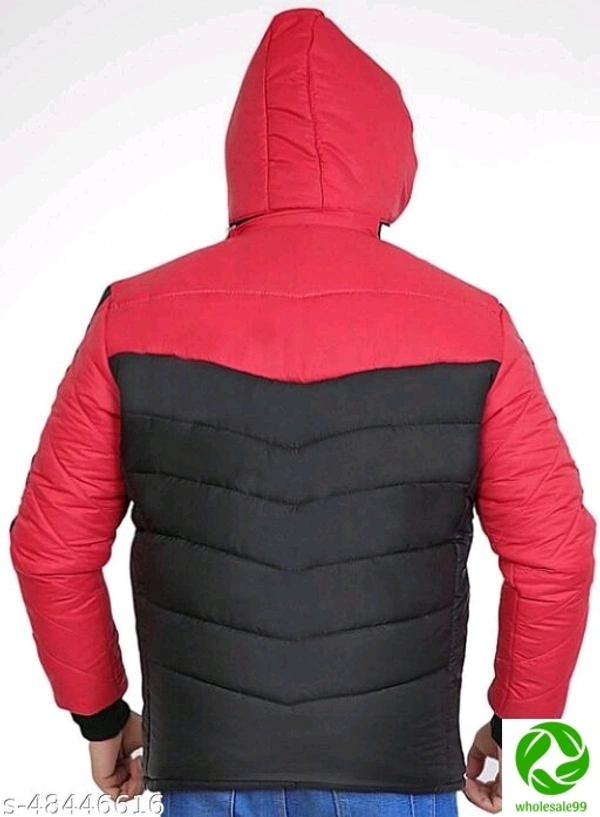 Trendy Men Nylon full Sleeves JacketFabric: Nylon - Red, M