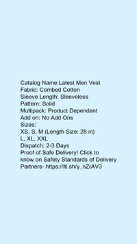 STYLISH VEST FOR MENS(PACK OF 5) - Xl